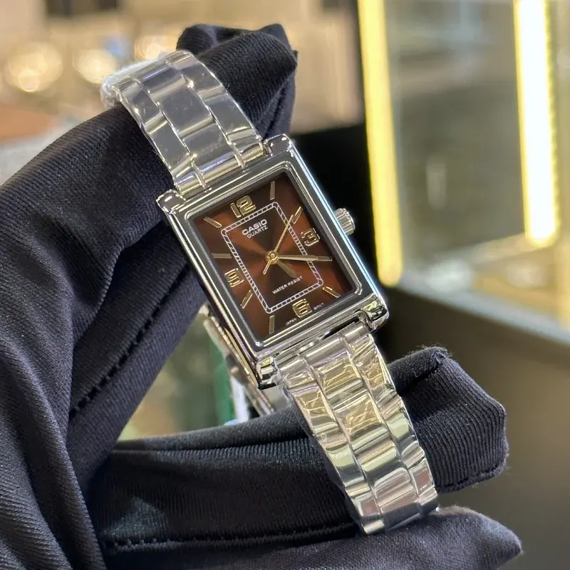 Casio Enticer Light Brown Dial Ladies Watch- LTP-1234DD-5AV